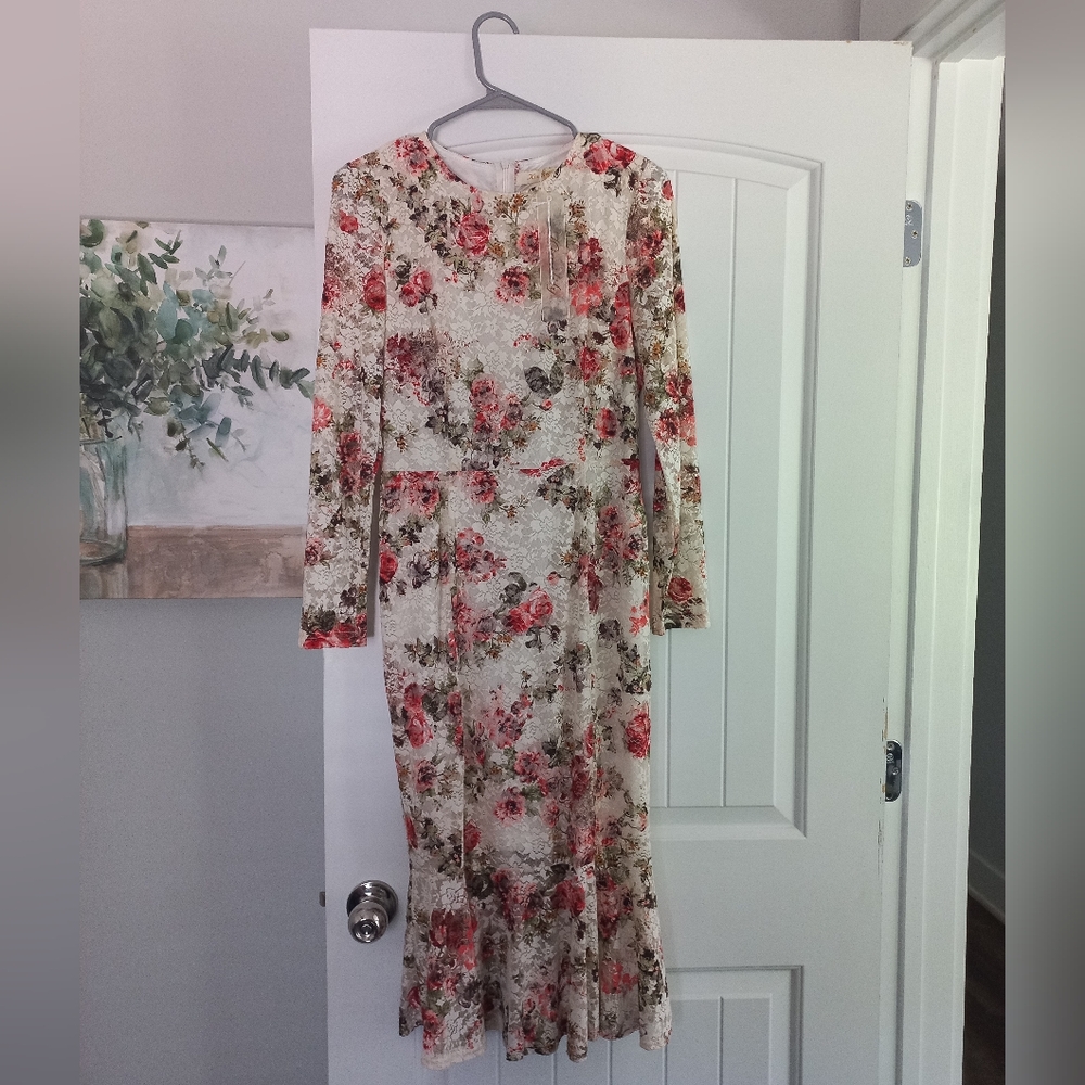 Floral Long Sleeve Dress